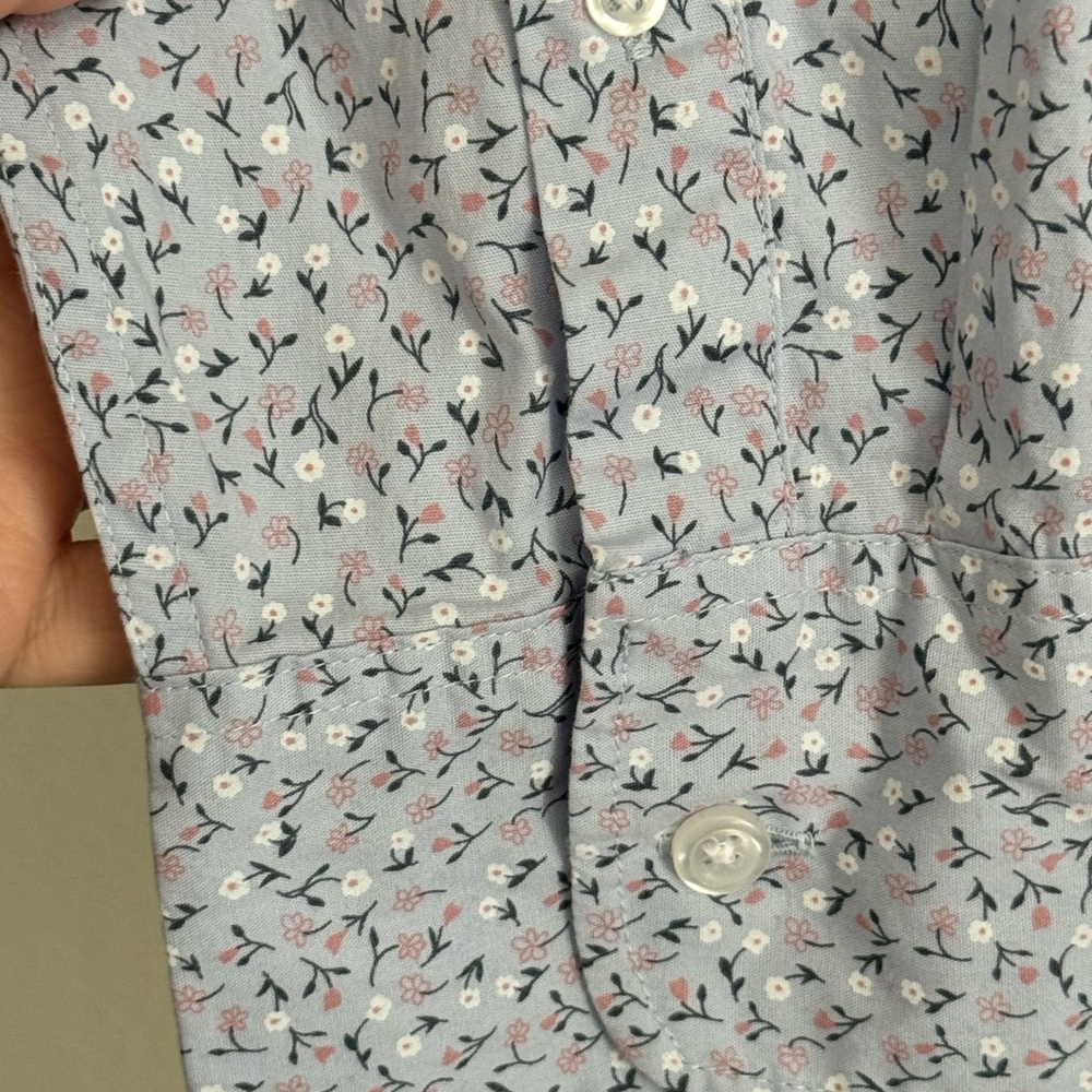 J. Crew Blue Floral Casual Button Down Shirt - Picture 6 of 13
